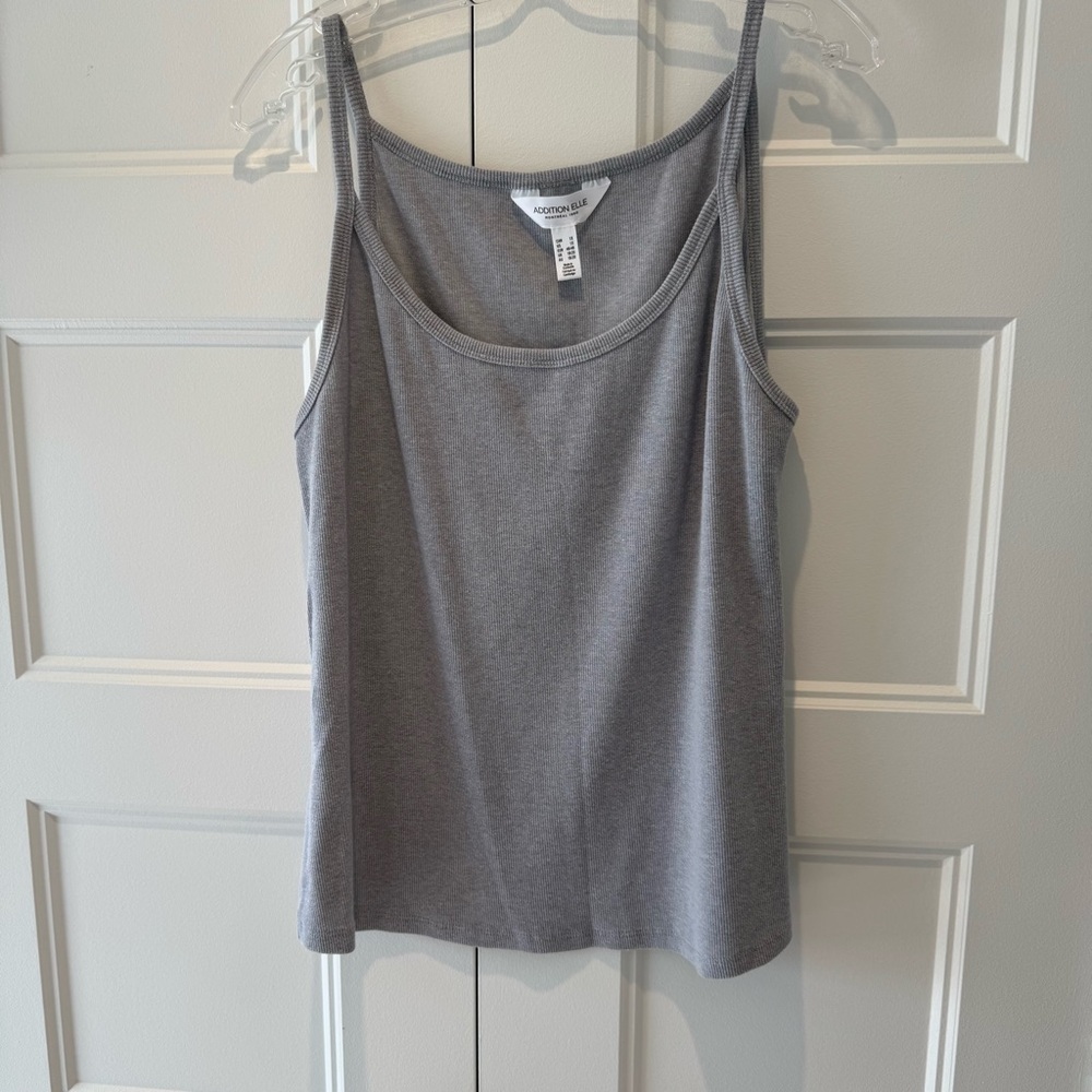ADDITION ELLE Grey Women's Tank Top - SIZE 1X